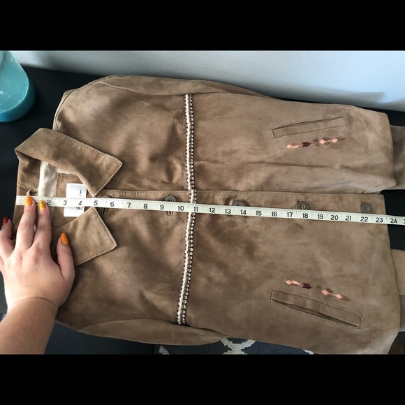 NWT 100% Goat Suede Jacket by George J Love, size L - Picture 6 of 8